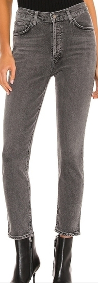 Agolde Nico High-Rise Jeans In Ceremony 29 Organic Cotton Button Fly - Picture 2 of 11